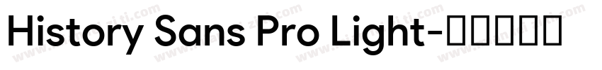 History Sans Pro Light字体转换